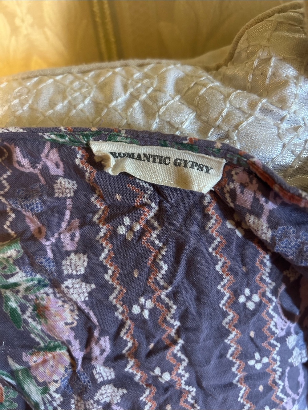 Romantic Gypsy Women's Floral Poncho Shrug in Purple